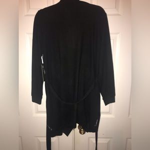 Cardigan Black Sweater!!! SUPER Soft with Sequin front Pockets!!